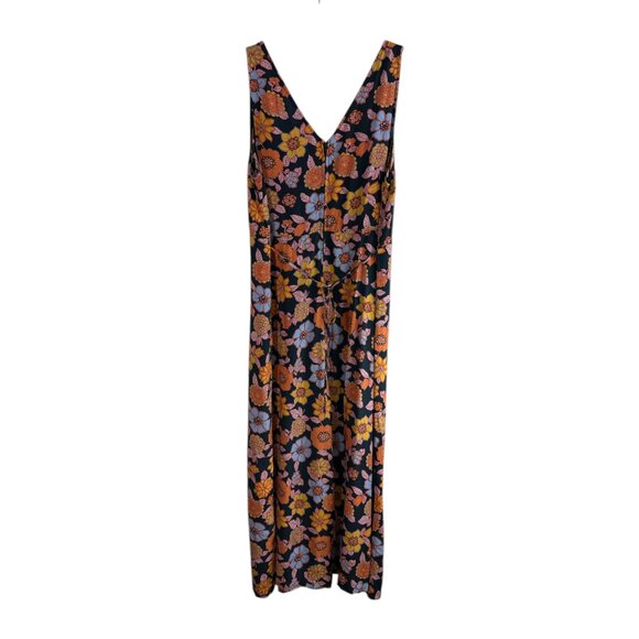 Modcloth Floral V-neck Jumpsuit Women's  XL Retro Boho Festival - Picture 6 of 13